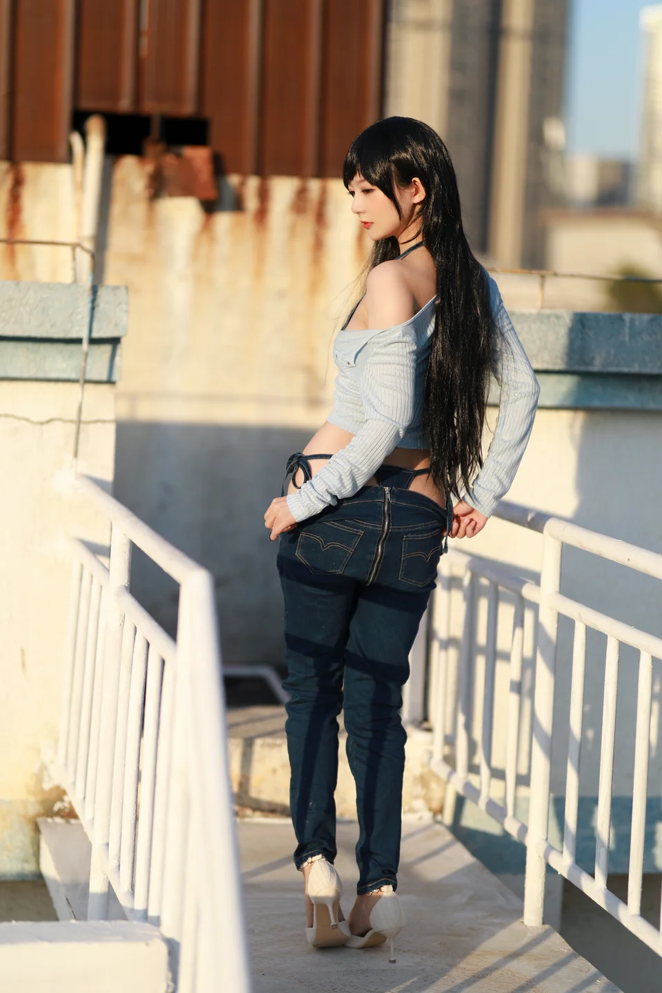 51酱 - No.015 吉他牛仔裤 [26P-366MB] tg@simisebaisi 【丝足阁】005.webp